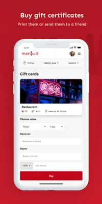 Meniu.lt android App screenshot 2